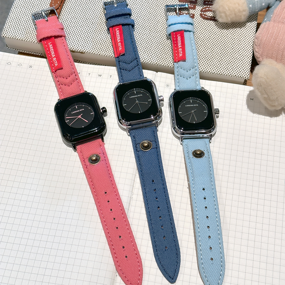 New Stylish Square Watch With  - Canvas Strap Watch incelemesi ve fiyatı