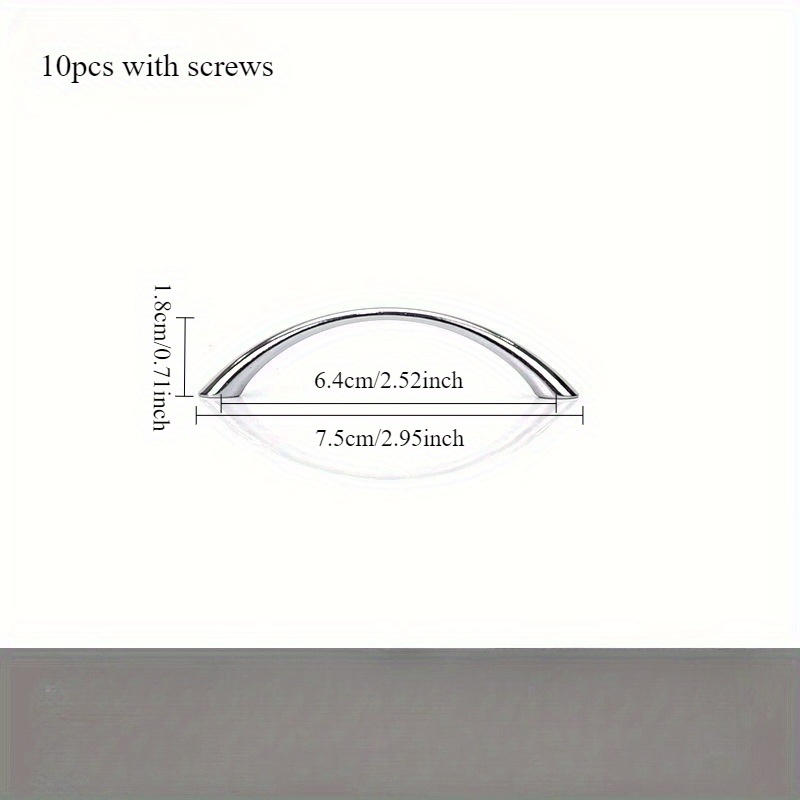 10pcs Zinc Alloy Curved Handle - Curved Spring Bar incelemesi ve fiyatı