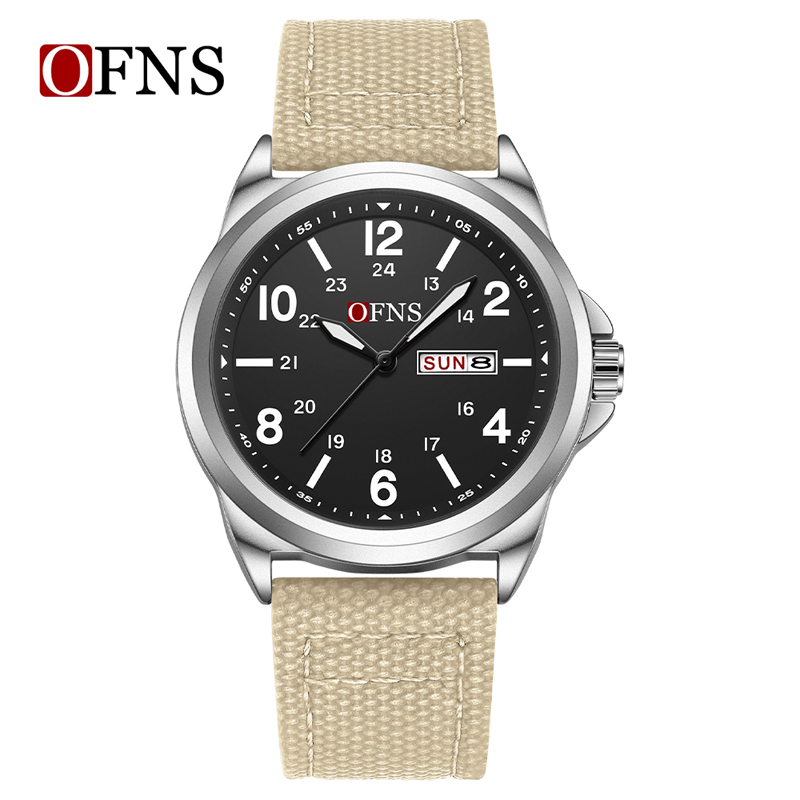 OFNS 7223 Casual Men's Quartz  - Leather Watch Band Men incelemesi ve fiyatı