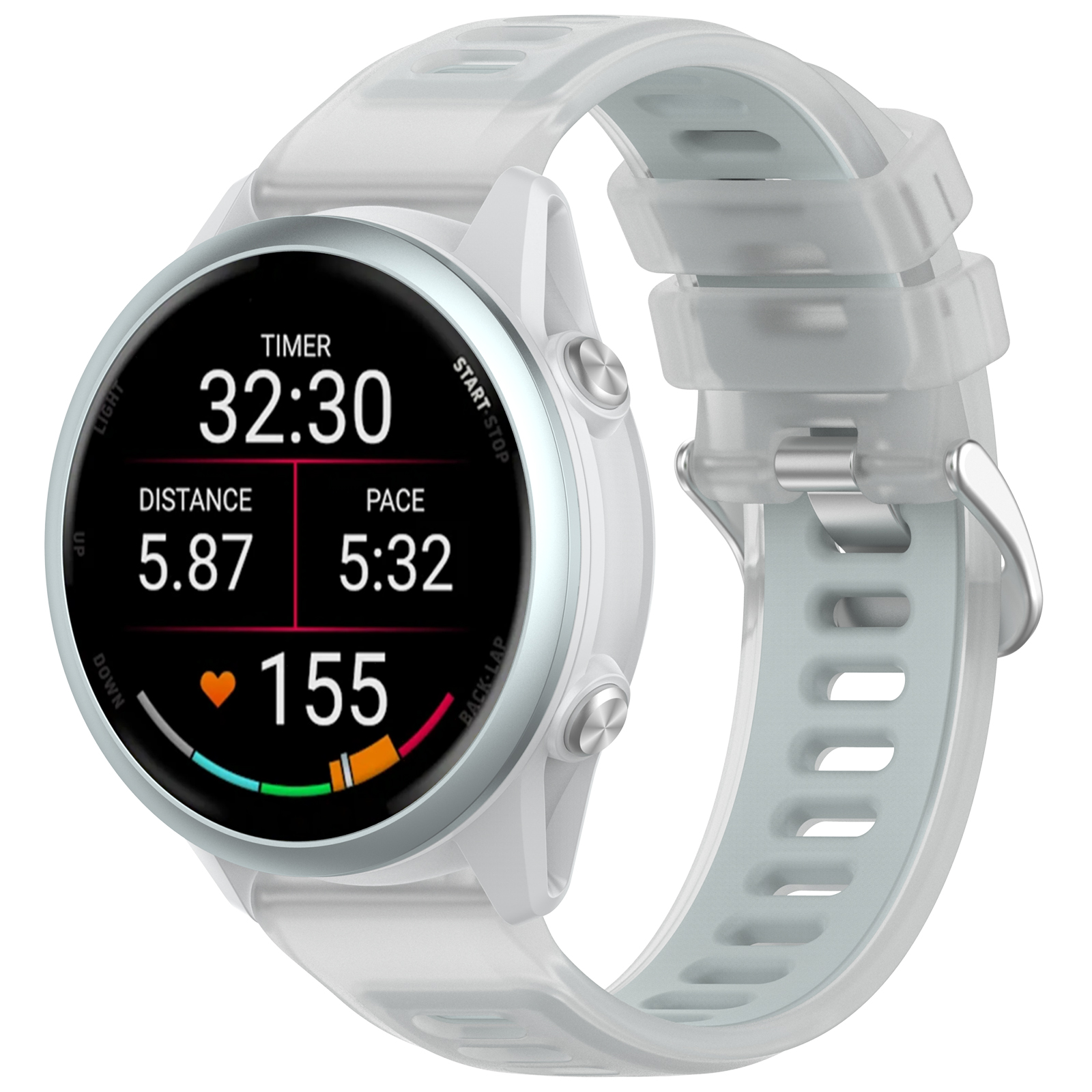 22mm 20mm Transparent Two-Tone - Silicone Watch Band 22Mm incelemesi ve fiyatı