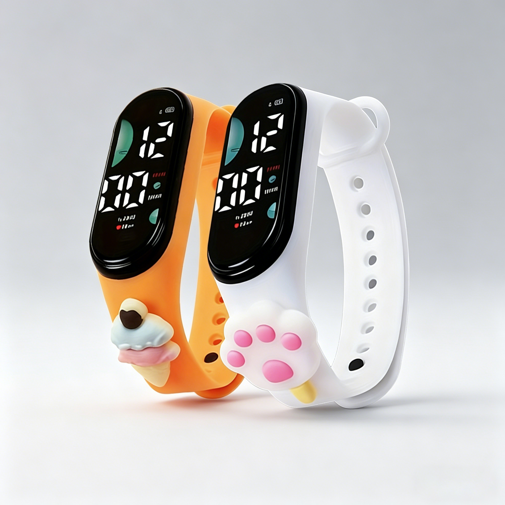 Cute 3D Cartoon Digital Watch  - Silicone Band Women incelemesi ve fiyatı