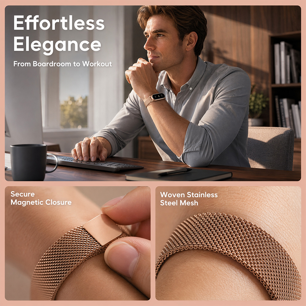 Milanese Watch Band For Fitbit - Mesh Strap Metal incelemesi ve fiyatı