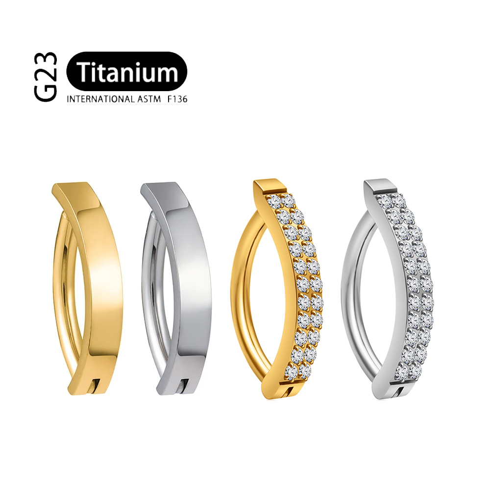 G23 Titanium Piercing 14G Doub - Curved Spring Bar incelemesi ve fiyatı