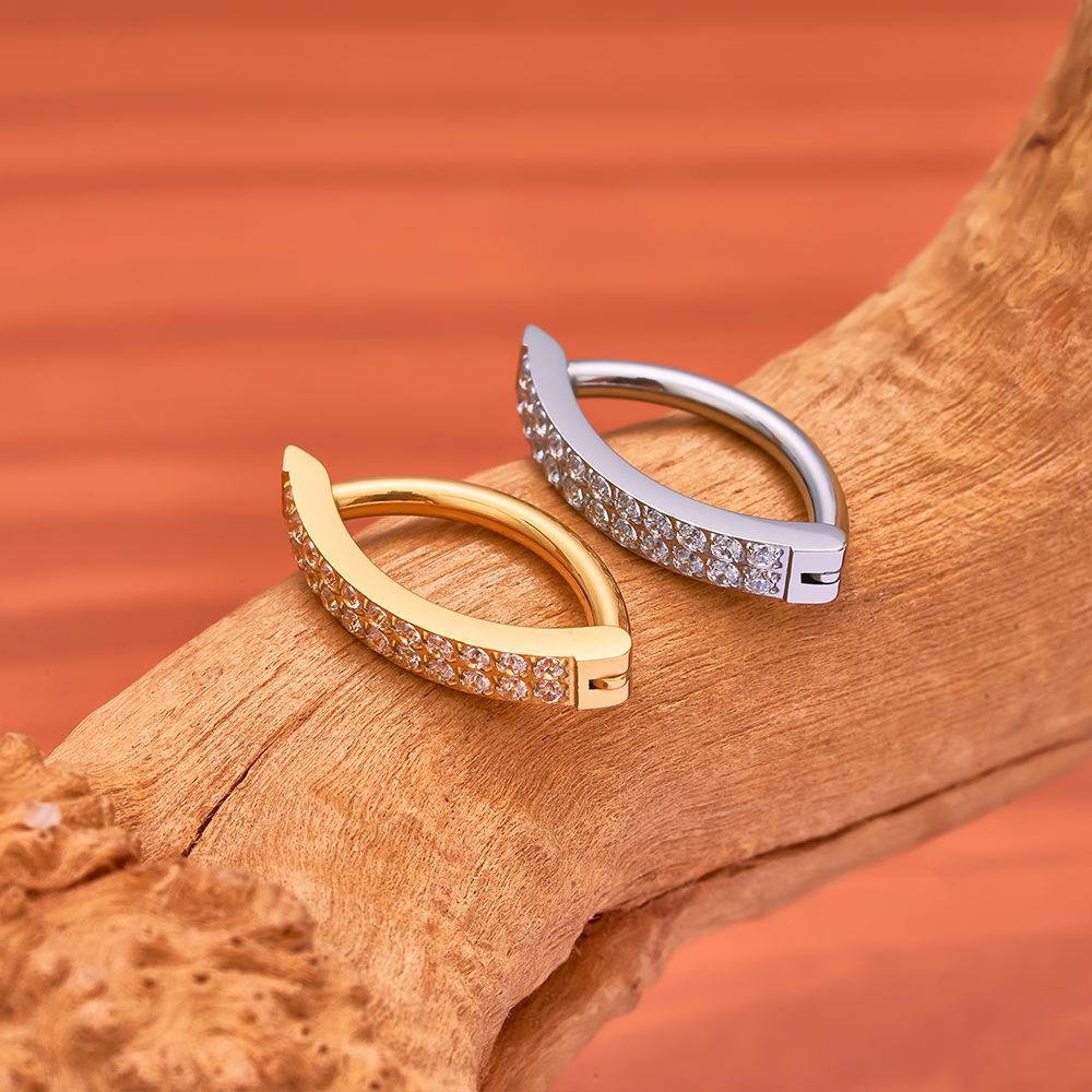 G23 Titanium Piercing 14G Doub - Curved Spring Bar incelemesi ve fiyatı