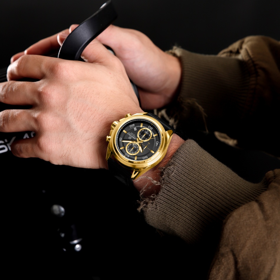 NAVIFORCE  Hands Wristwatches  - Leather Watch Band Men incelemesi ve fiyatı