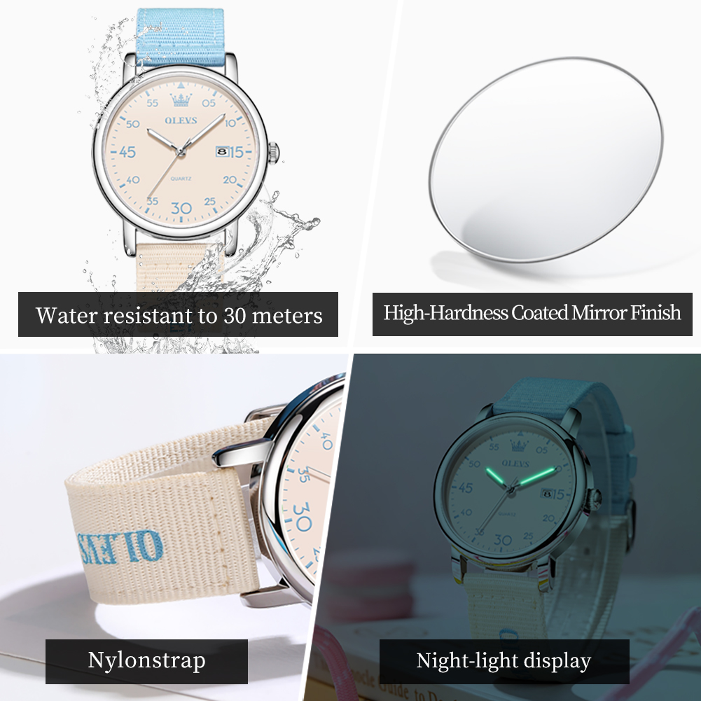 OLEVS Brand New Fashion Retro  - Canvas Strap Watch incelemesi ve fiyatı