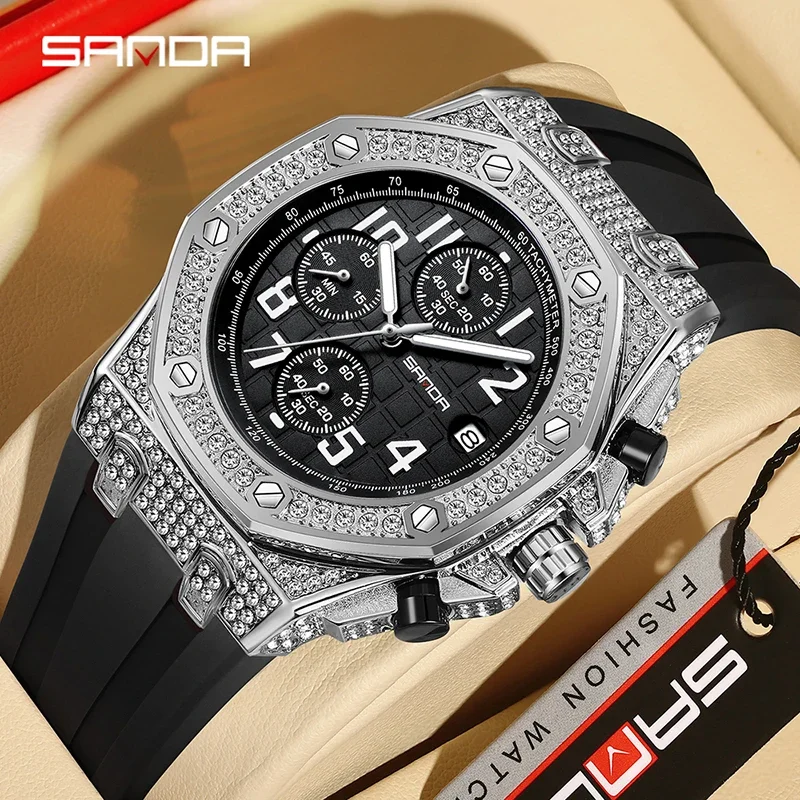 SANDA 7026 Men's Quartz Watch  - Tropic Strap Vintage incelemesi ve fiyatı