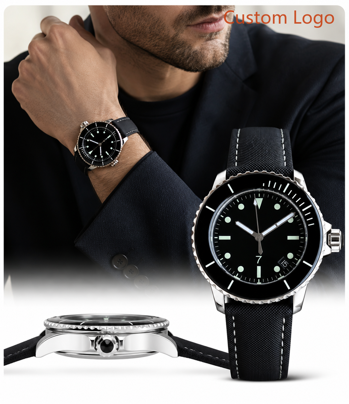 Men 42mm Vintage Diver Automat - Leather Watch Band Men incelemesi ve fiyatı
