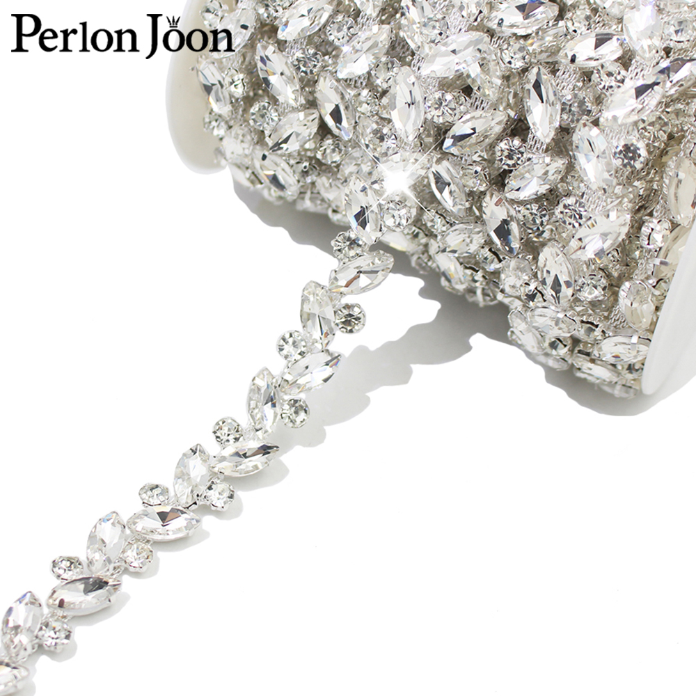 Leaf Round Crystal Rhinestone  - Perlon Strap Woven incelemesi ve fiyatı