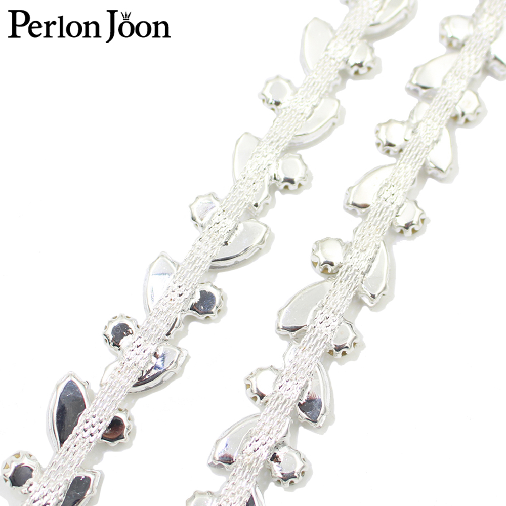 Leaf Round Crystal Rhinestone  - Perlon Strap Woven incelemesi ve fiyatı