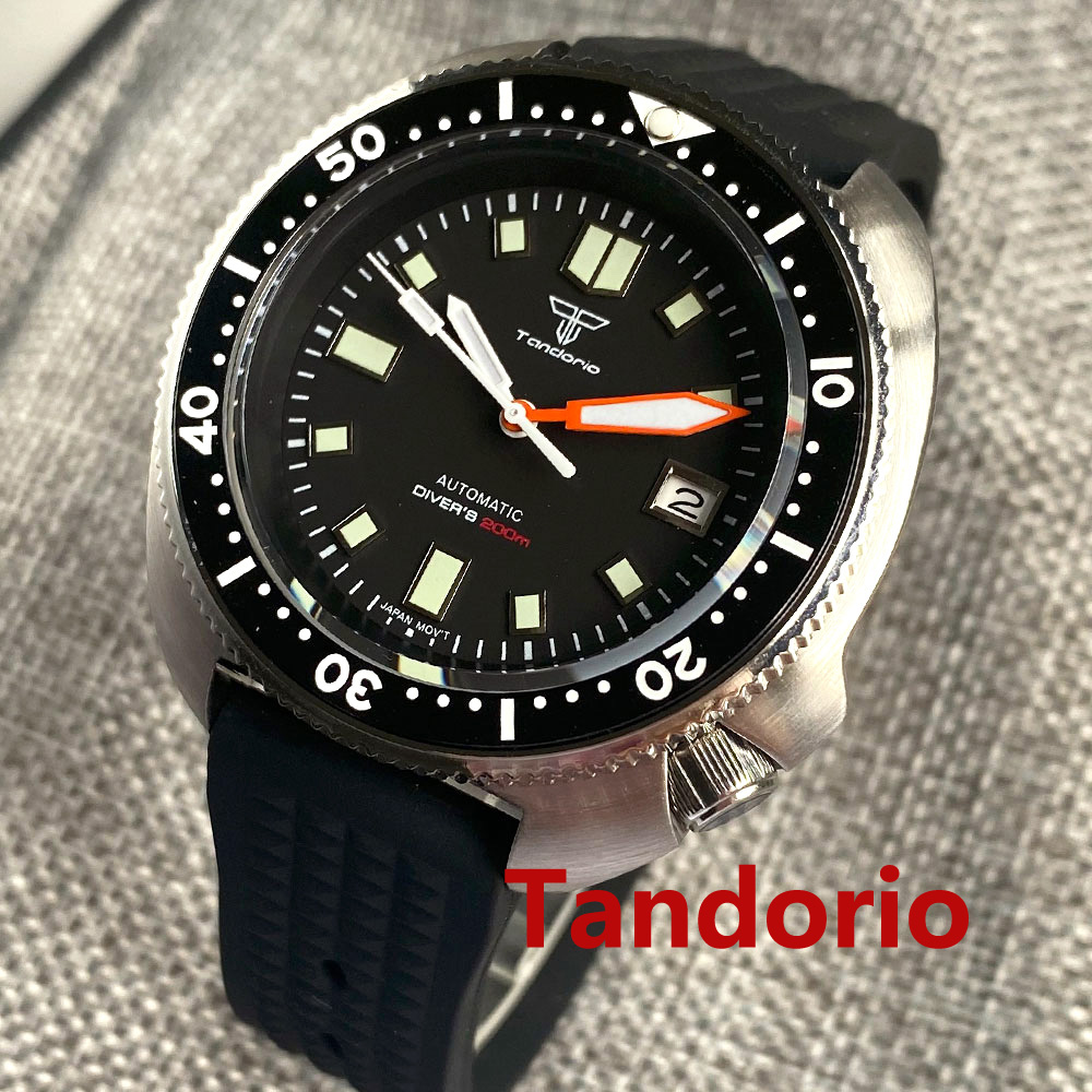 Tandorio 44mm Japan NH35/PT500 - Rubber Strap Diver incelemesi ve fiyatı