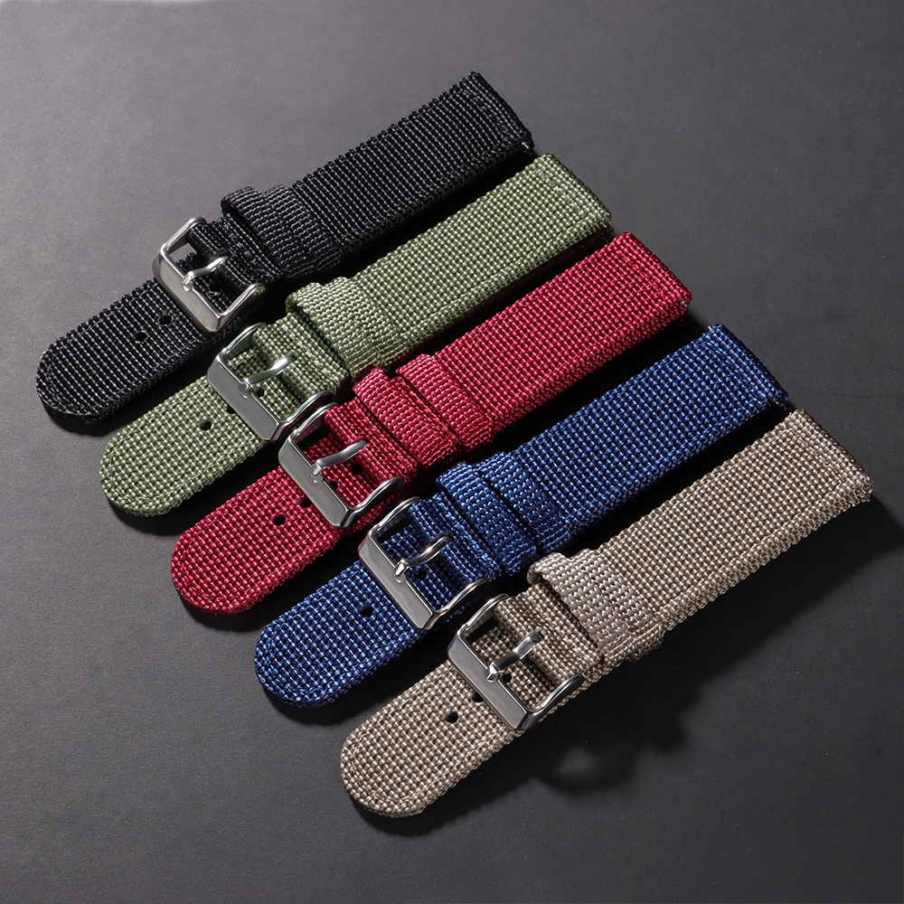 Nylon Watch Band 18/20/22/24mm - Canvas Strap Watch incelemesi ve fiyatı