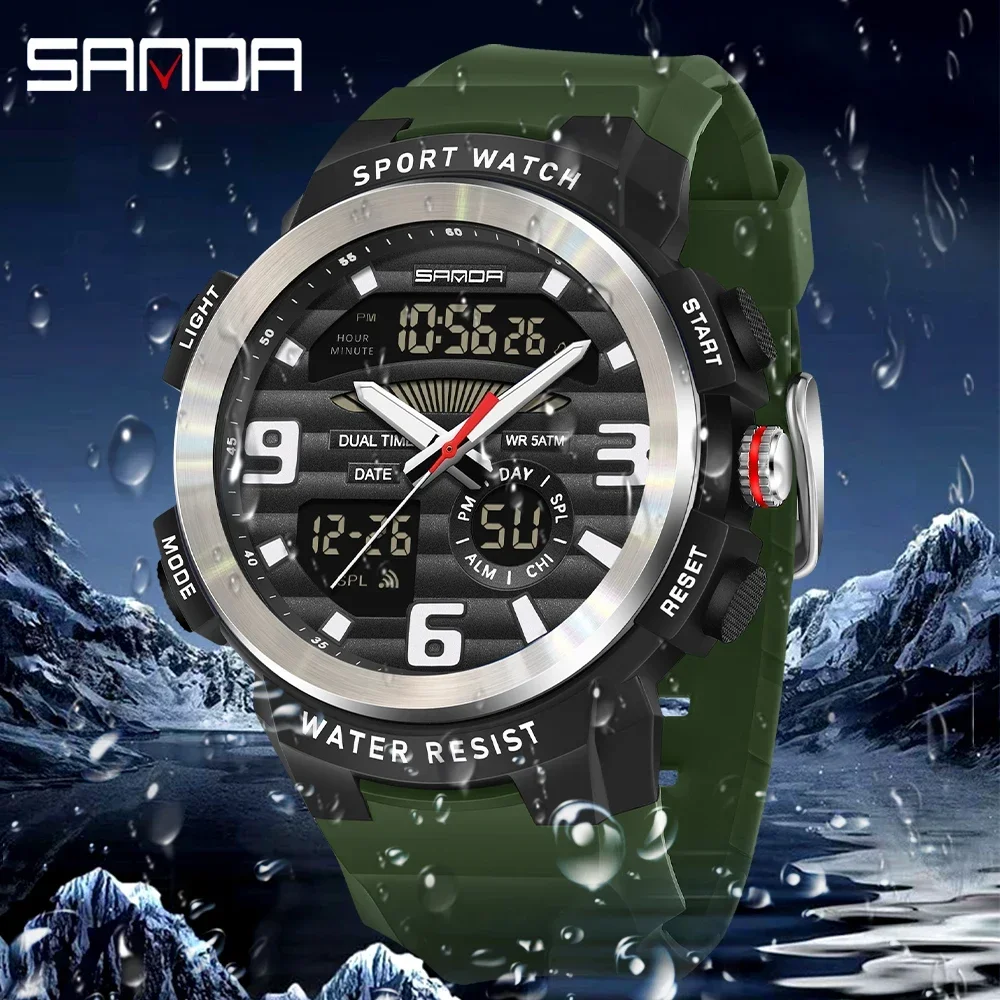 SANDA Multifunction Men Watch  - Rubber Strap Diver incelemesi ve fiyatı