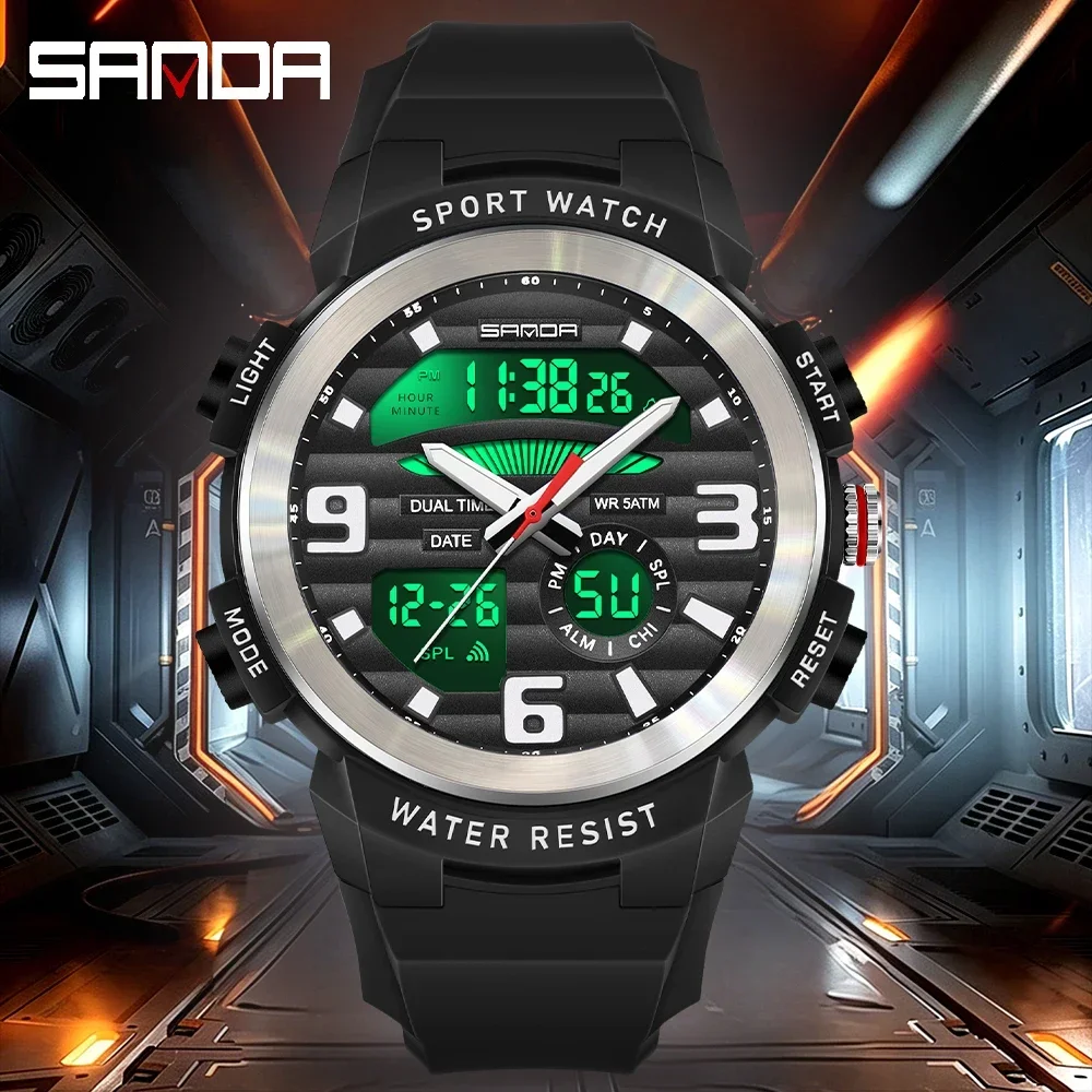 SANDA Multifunction Men Watch  - Rubber Strap Diver incelemesi ve fiyatı