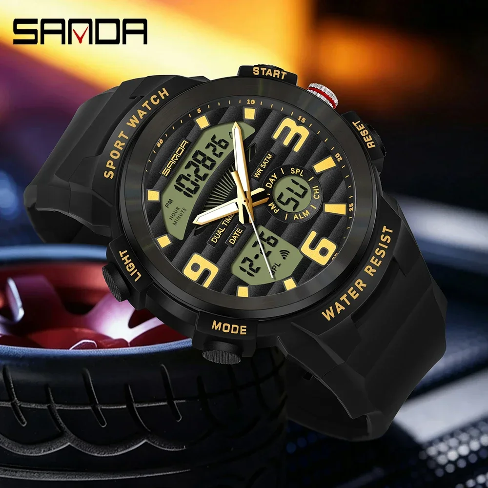 SANDA Multifunction Men Watch  - Rubber Strap Diver incelemesi ve fiyatı