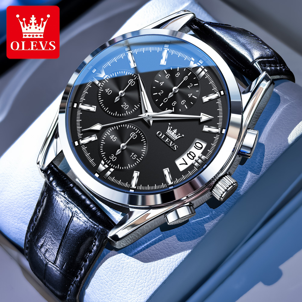OLEVS Top Brand Luxury Men Wat - Leather Watch Band Men incelemesi ve fiyatı