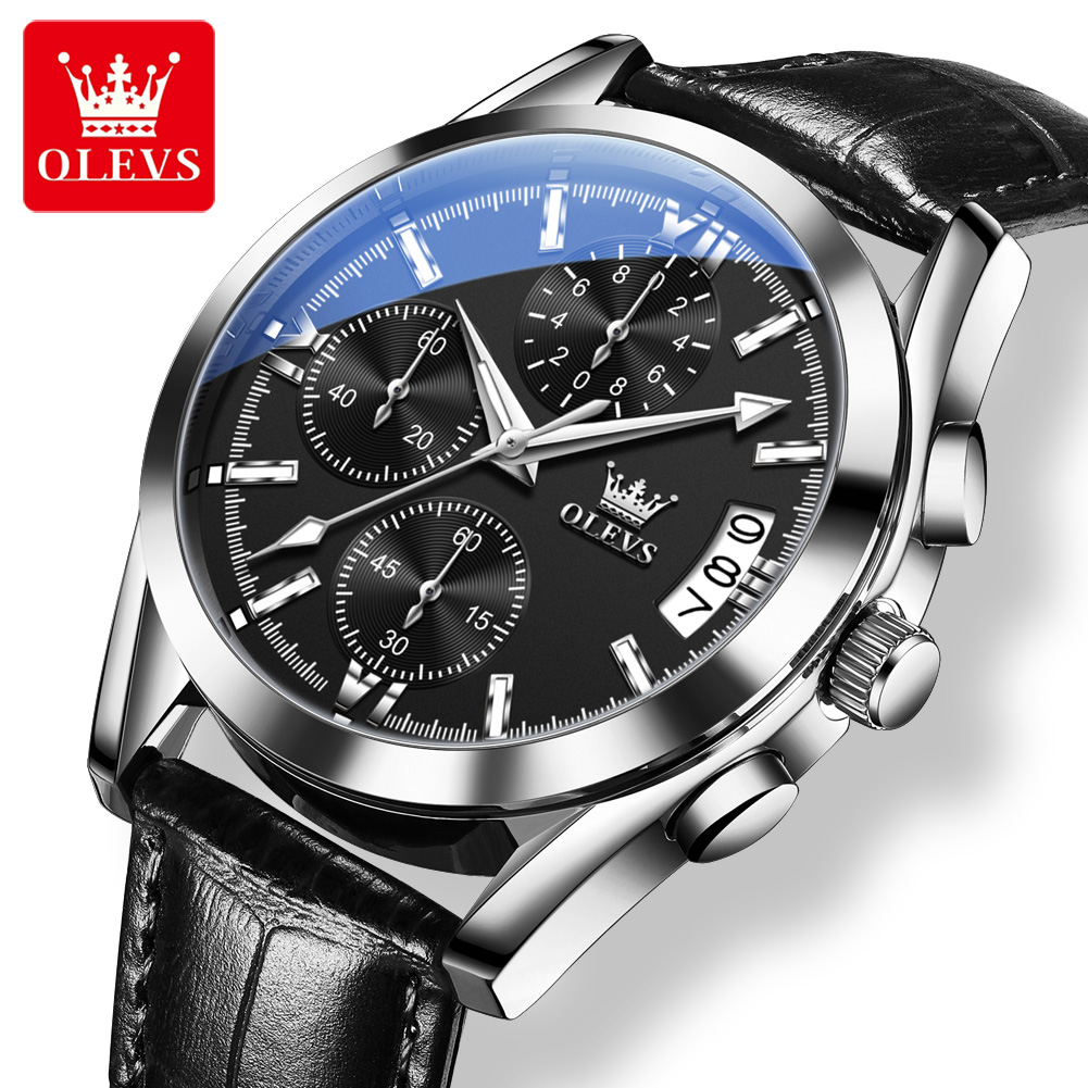 OLEVS Top Brand Luxury Men Wat - Leather Watch Band Men incelemesi ve fiyatı
